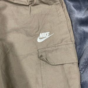Nike cargo sweats, tan , men size large